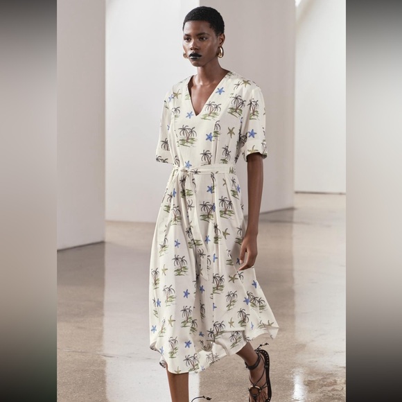 Zara printed dress - Picture 2 of 6